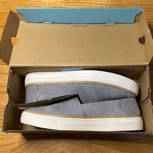 Brand New Gray Tom’s Slip On Shoes